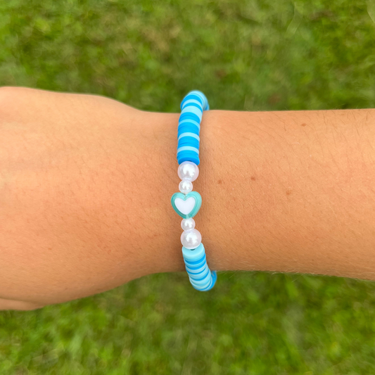 Blue Heart Bracelet