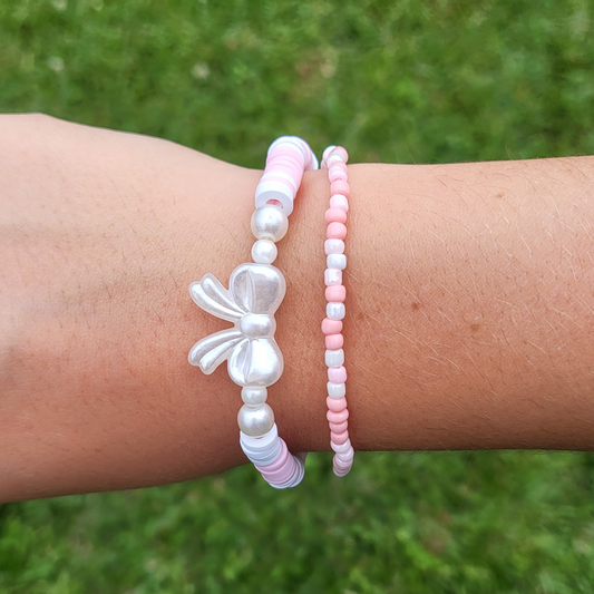 Pink Coquette Bracelet Set