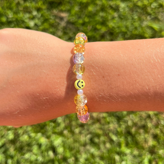 Smiley Bracelet- Yellow
