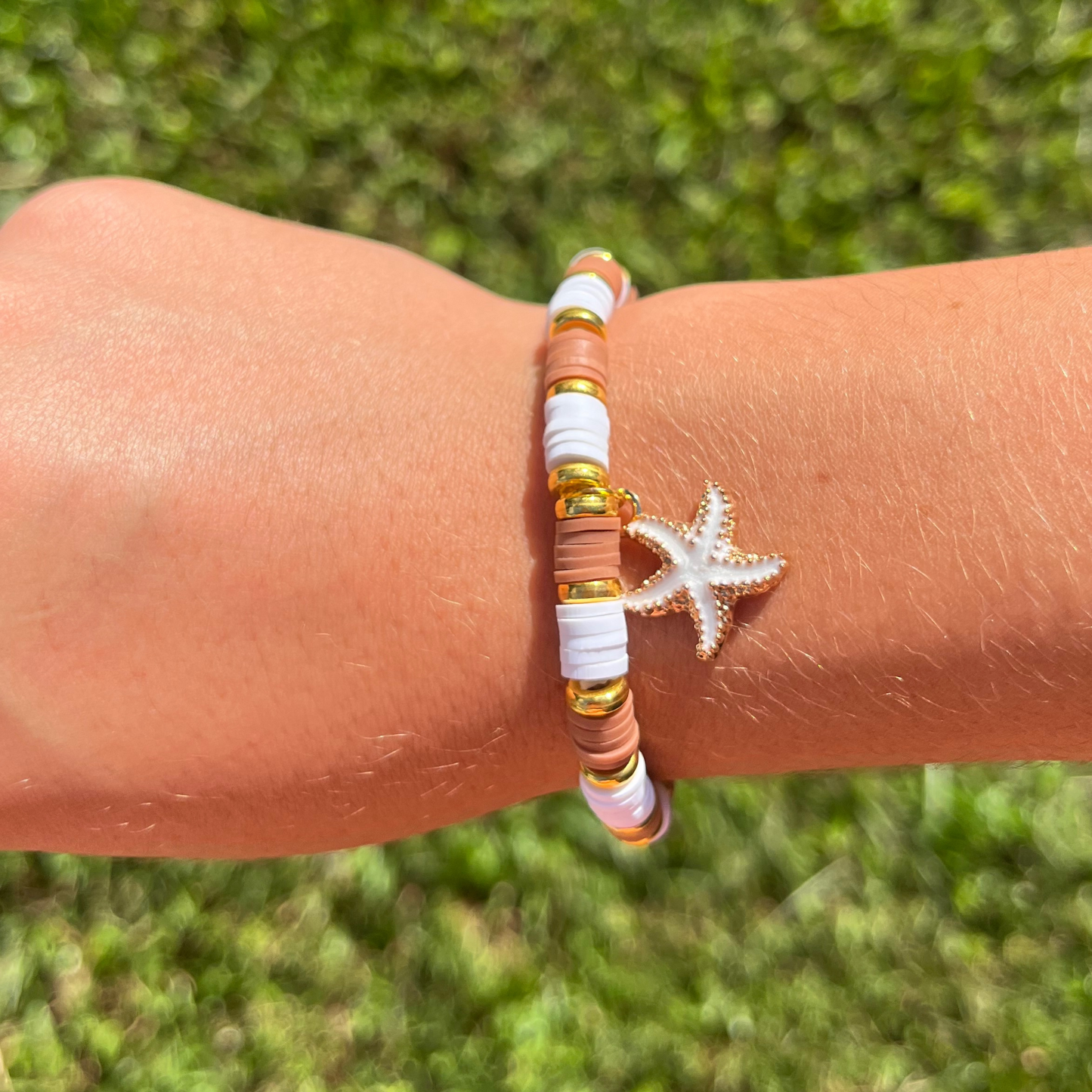 Beige Starfish Bracelet